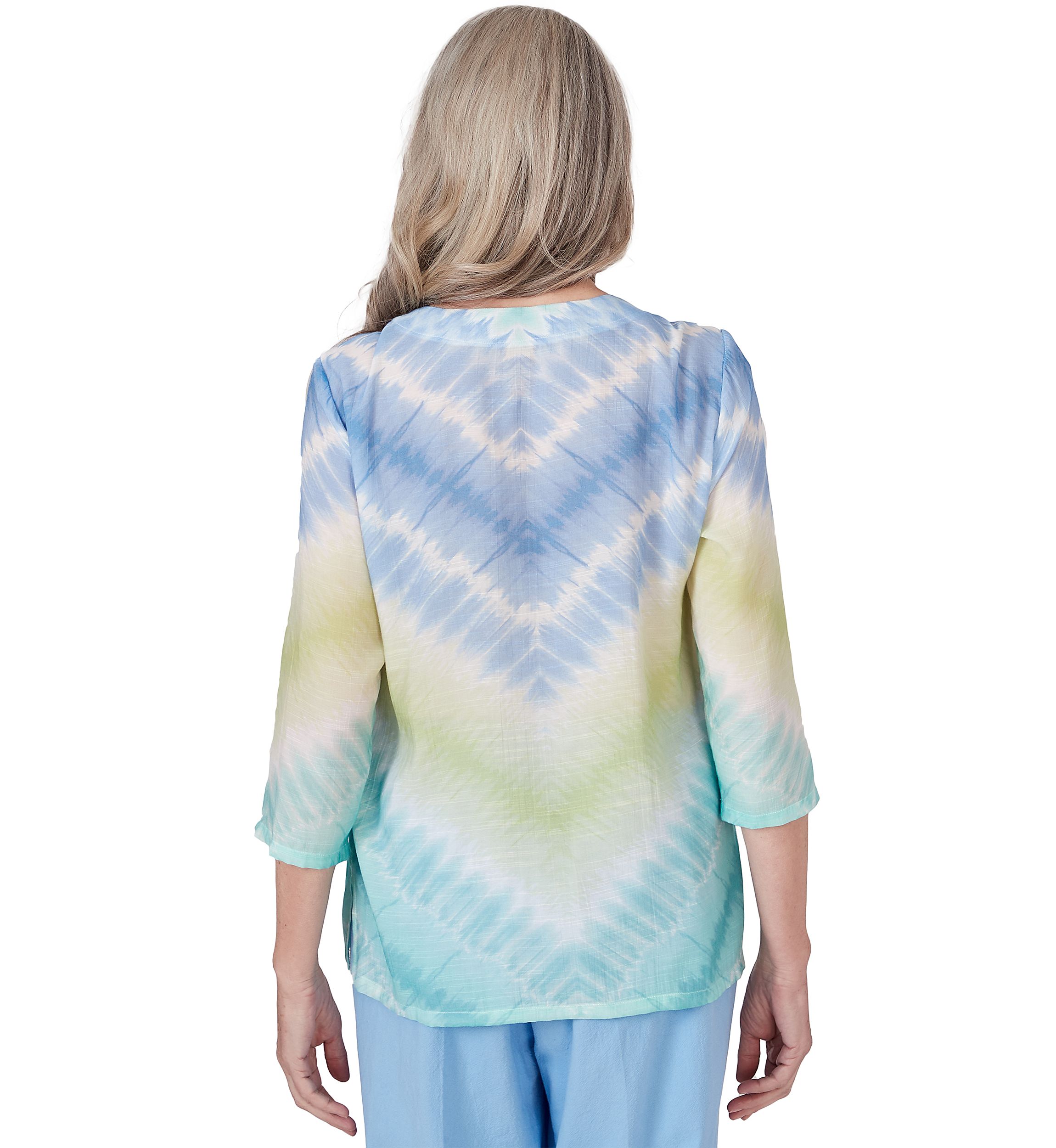 Womens Hyannisport Tie Dye Chevron Top