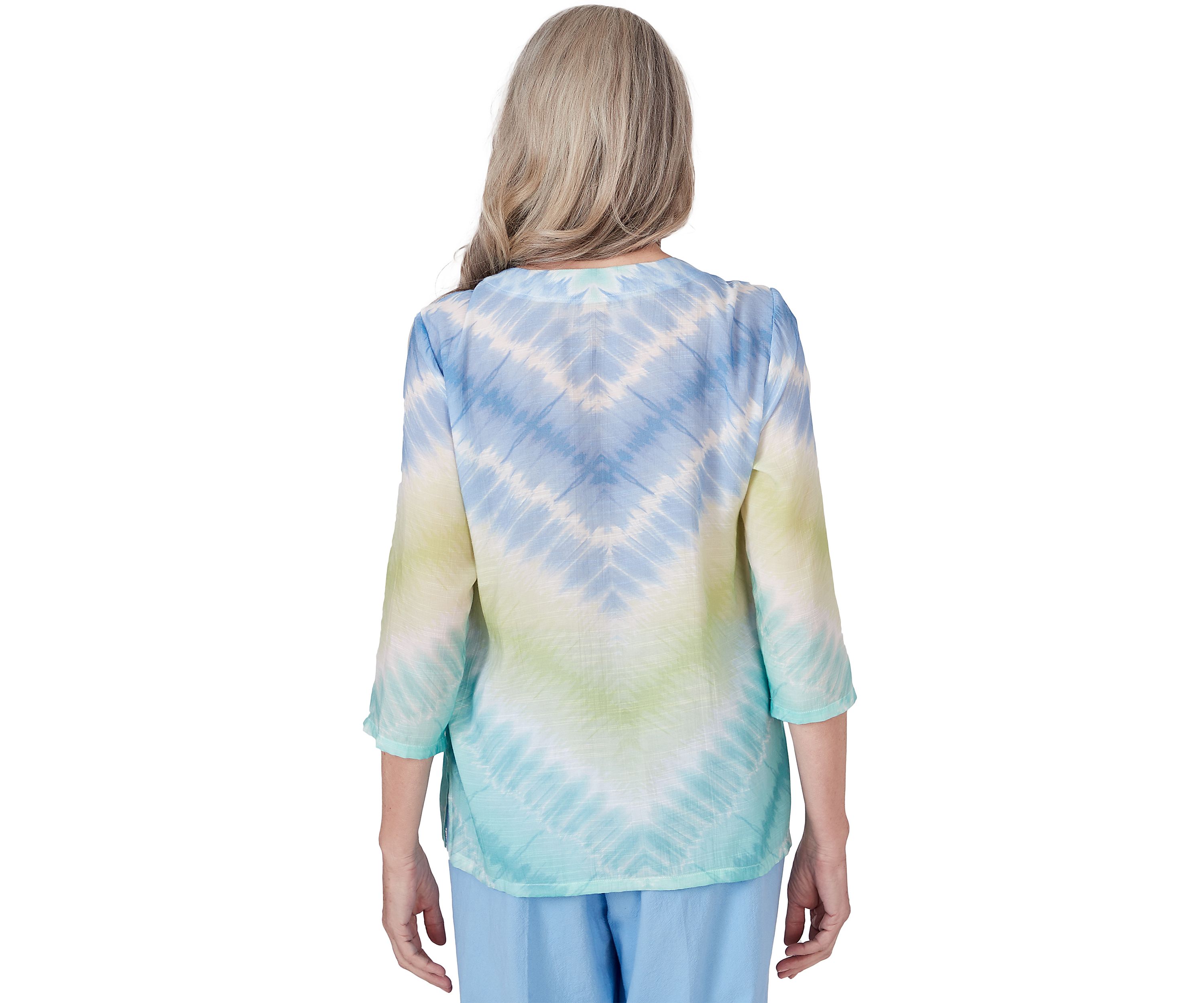 Womens Hyannisport Tie Dye Chevron Top