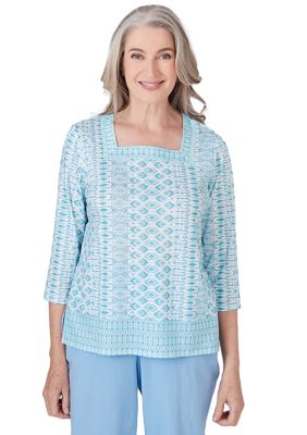 Women's Hyannisport Geo Border Top