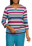 Womens Alexander Valley Knit Stripe Sweater