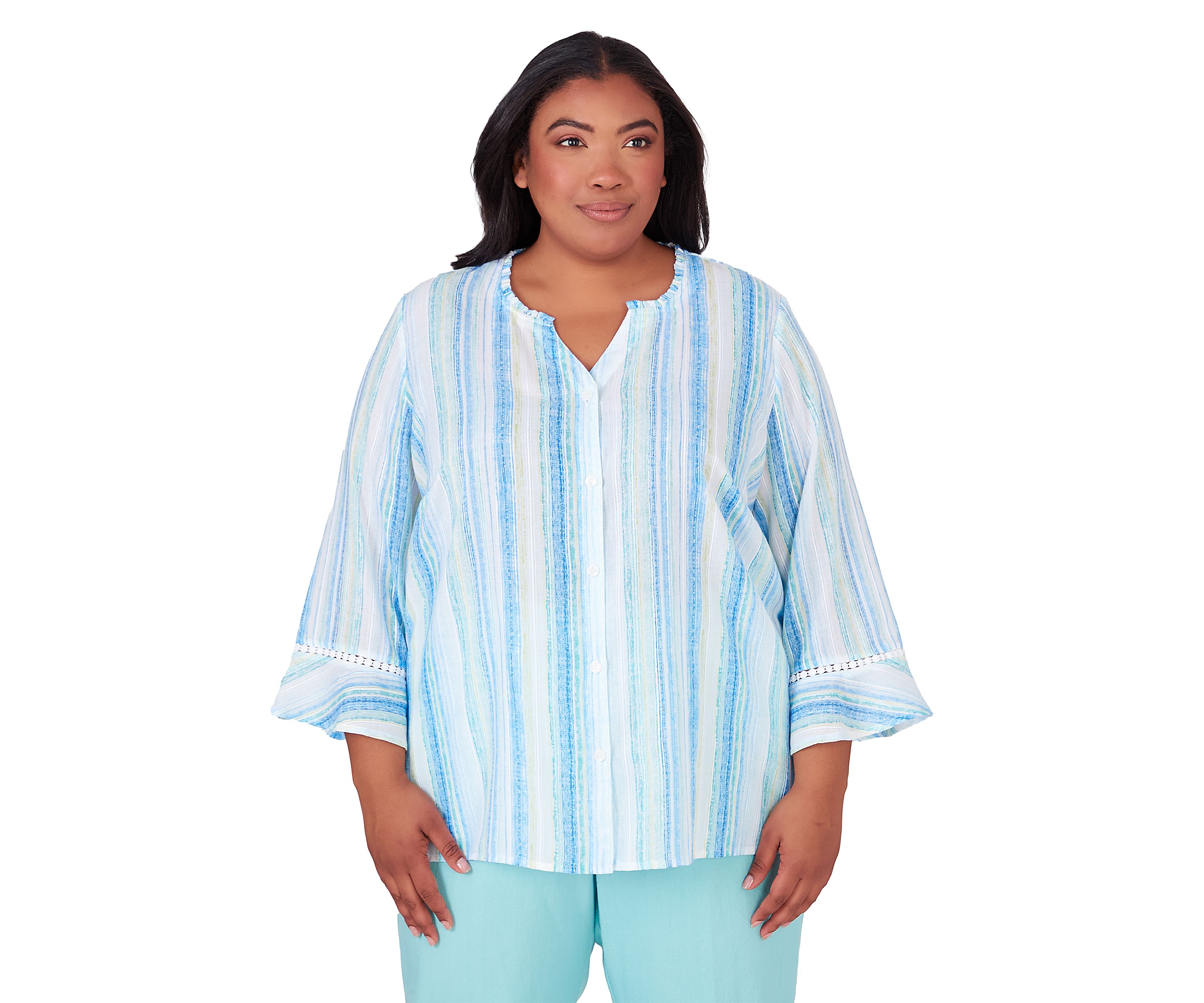 Plus Size Hyannis Port Stripe Top