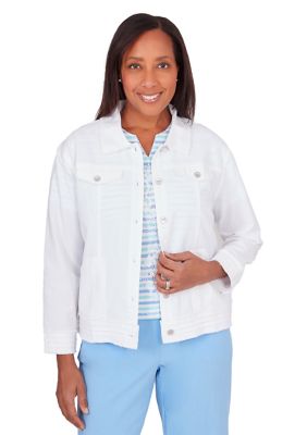 Petite Hyannisport Jacket With Fringe Trim