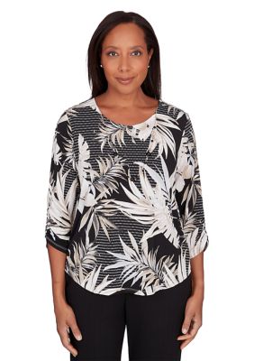 Women's Opposites Attract Leaves Top