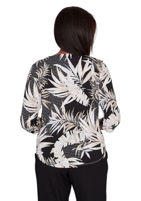 Women's Opposites Attract Leaves Top