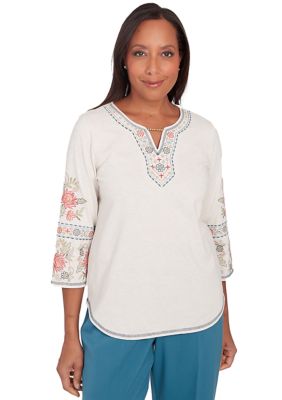 Women's Sedona Sky Embroidered Yoke & Sleeves