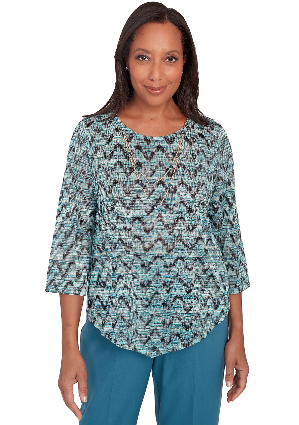Womens Sedona Sky Novelty Space Dye Top