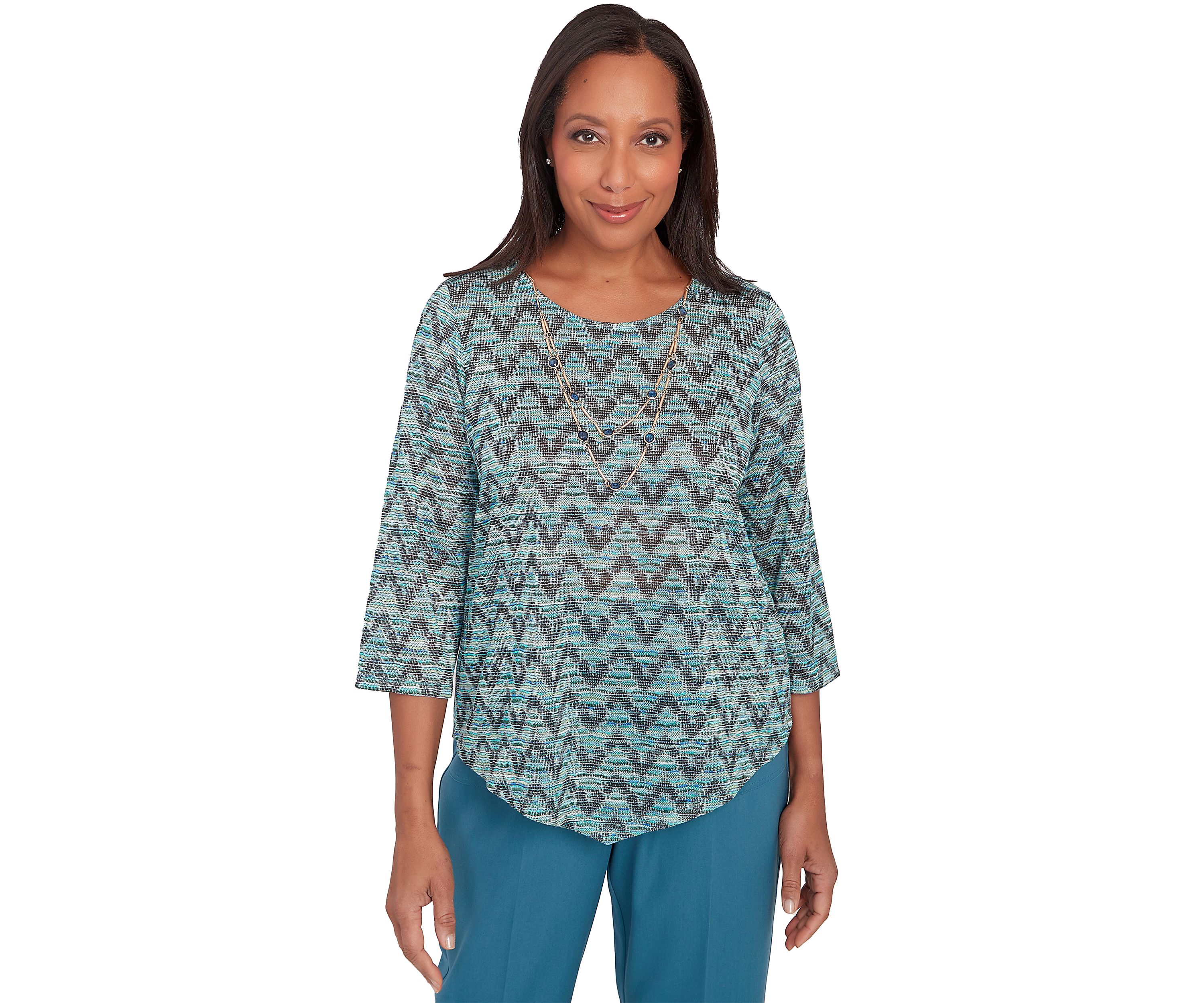 Womens Sedona Sky Novelty Space Dye Top