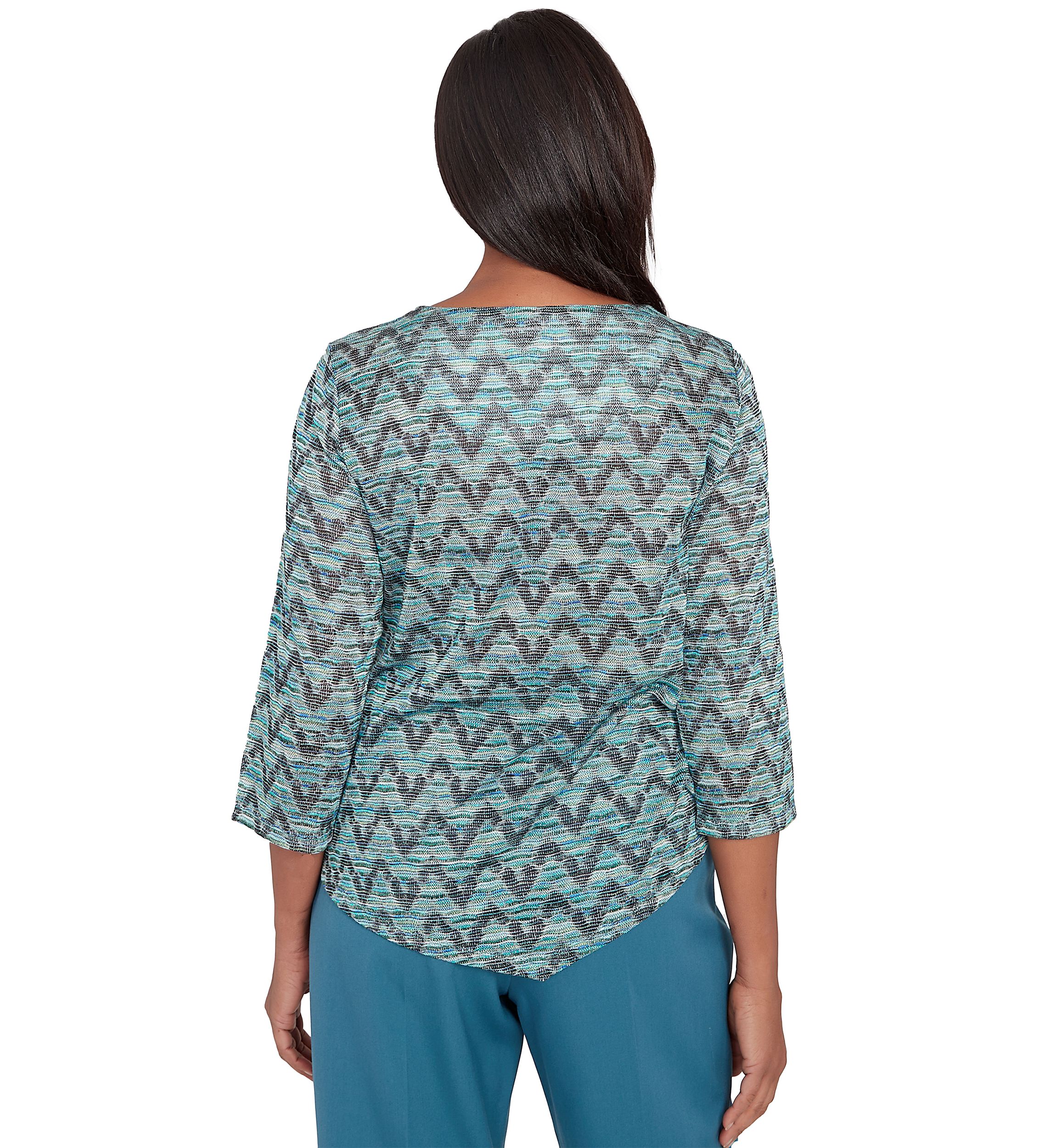 Womens Sedona Sky Novelty Space Dye Top