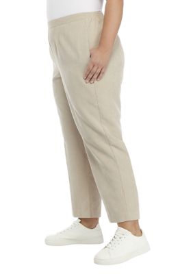 Plus Proportioned Short Corduroy Pants