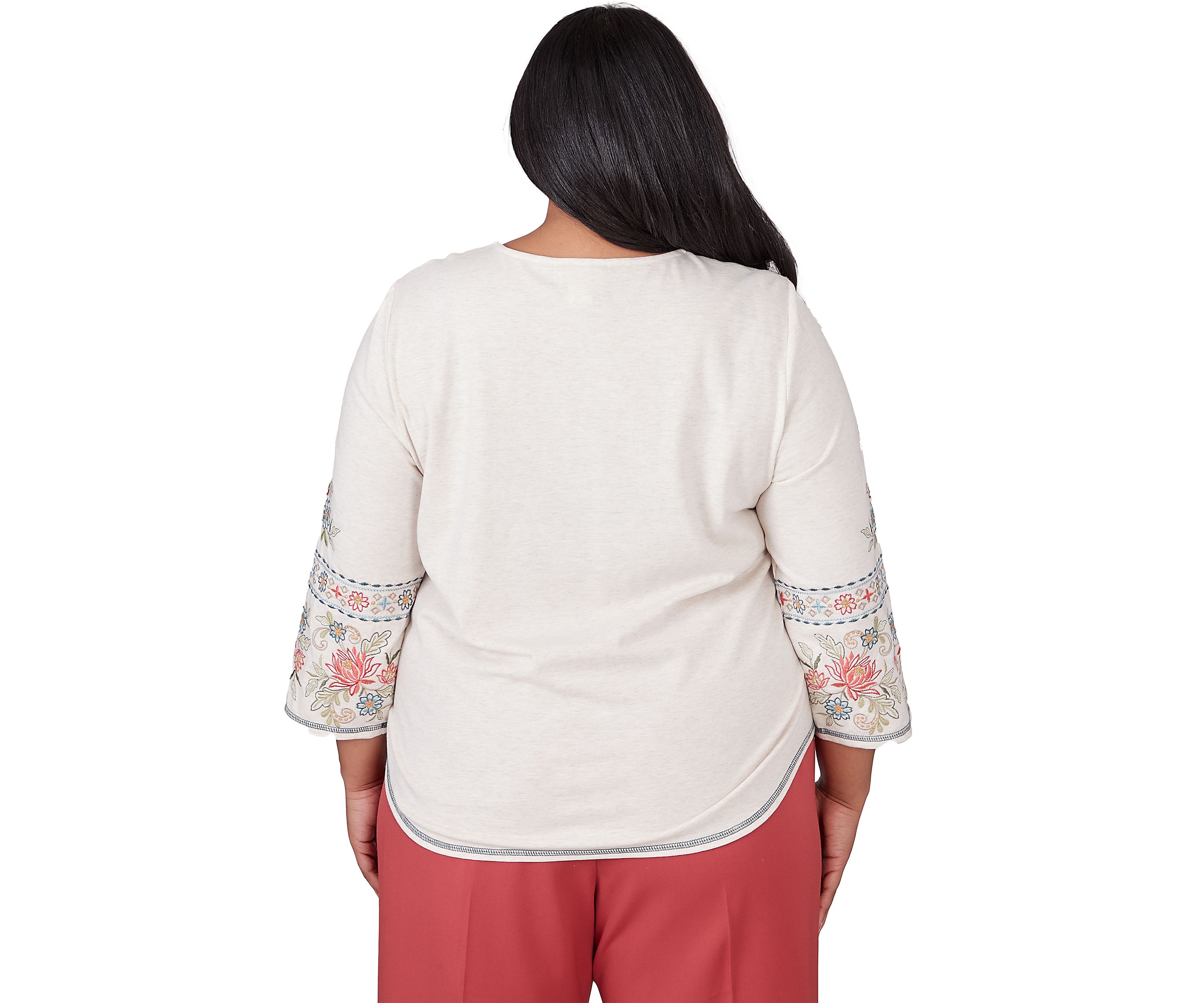 Plus Size Sedona Sky Embroidered Top