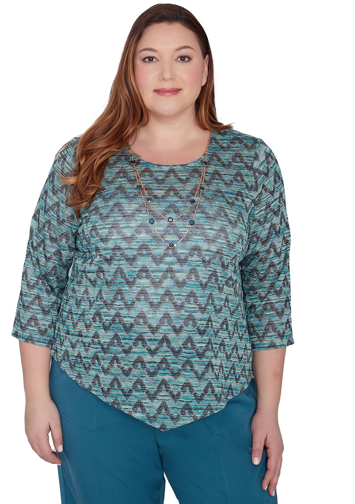 Plus Size Sedona Sky Novelty Space Dye Top