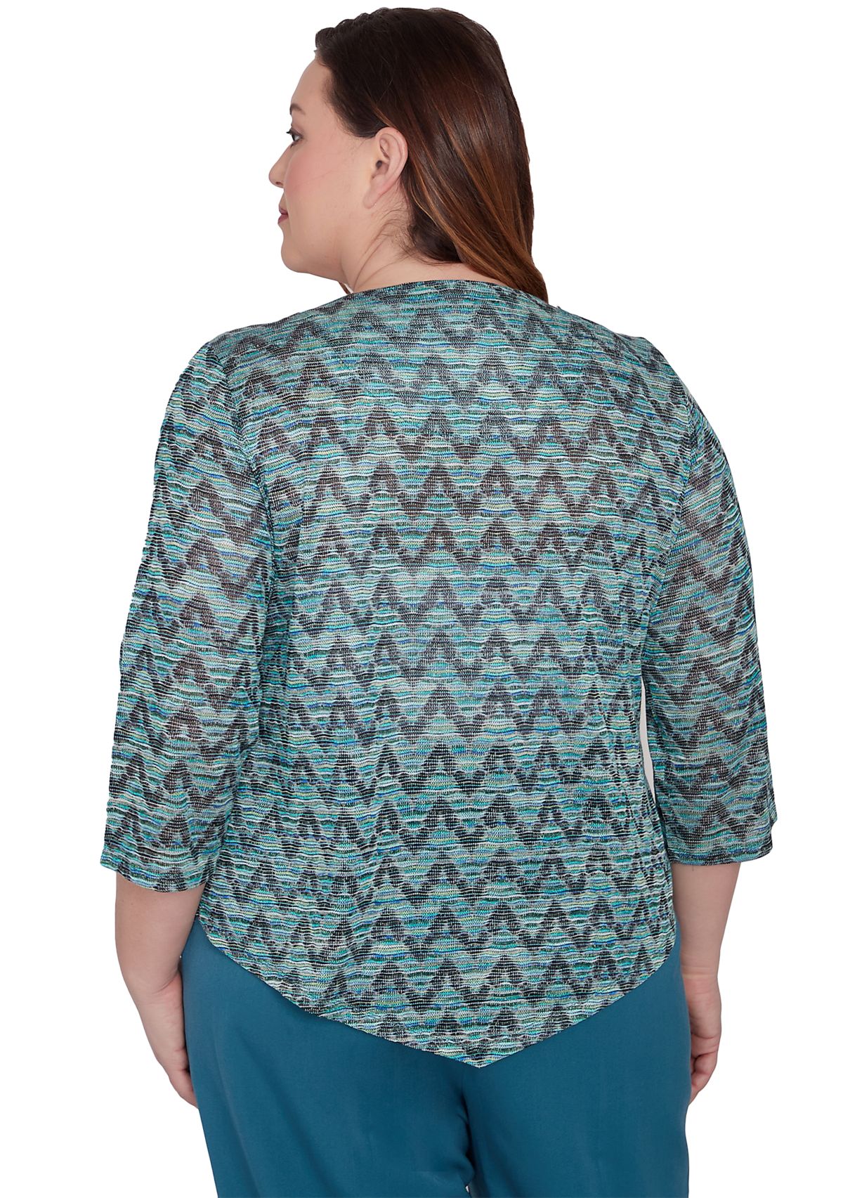 Plus Size Sedona Sky Novelty Space Dye Top