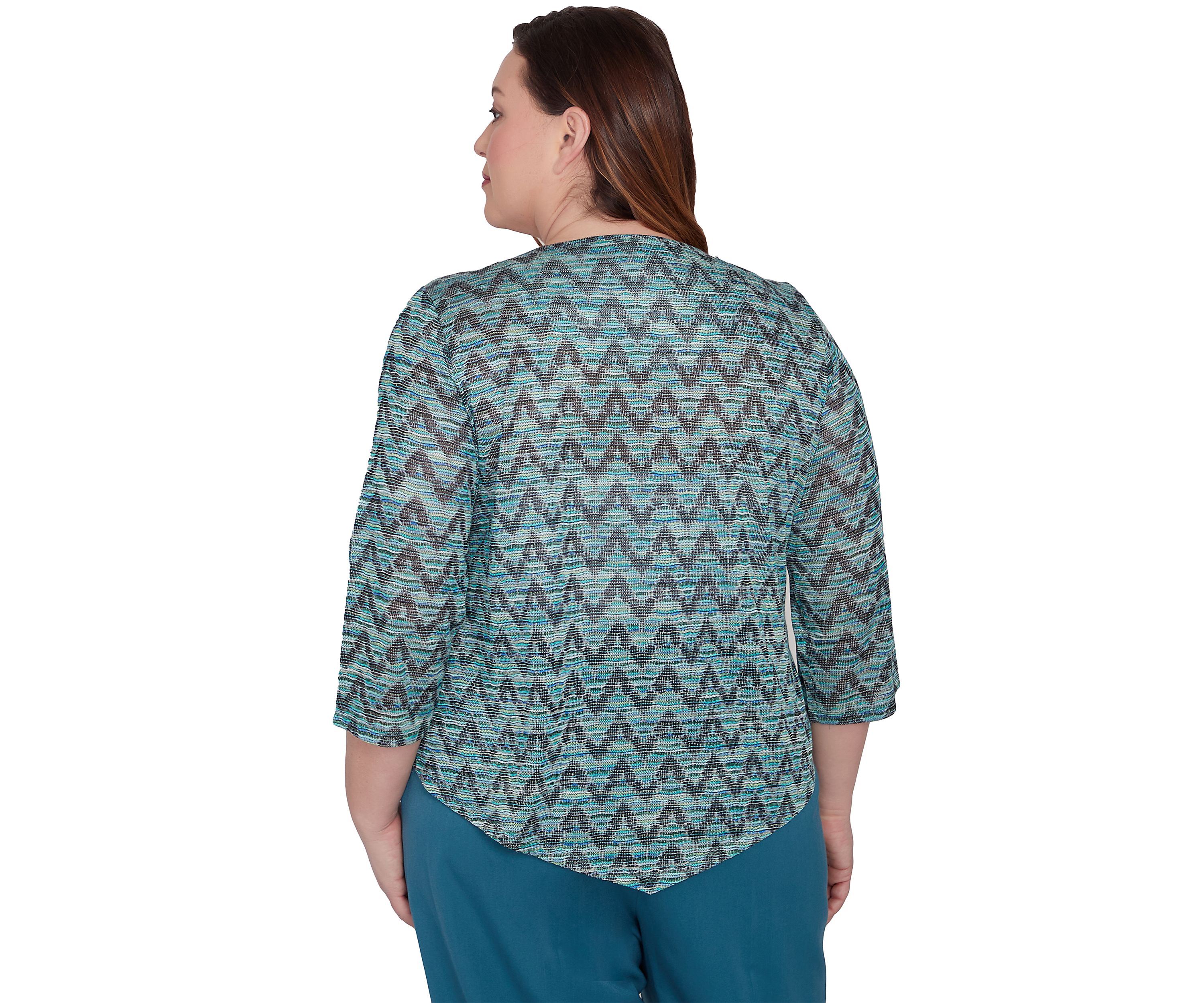Plus Size Sedona Sky Novelty Space Dye Top