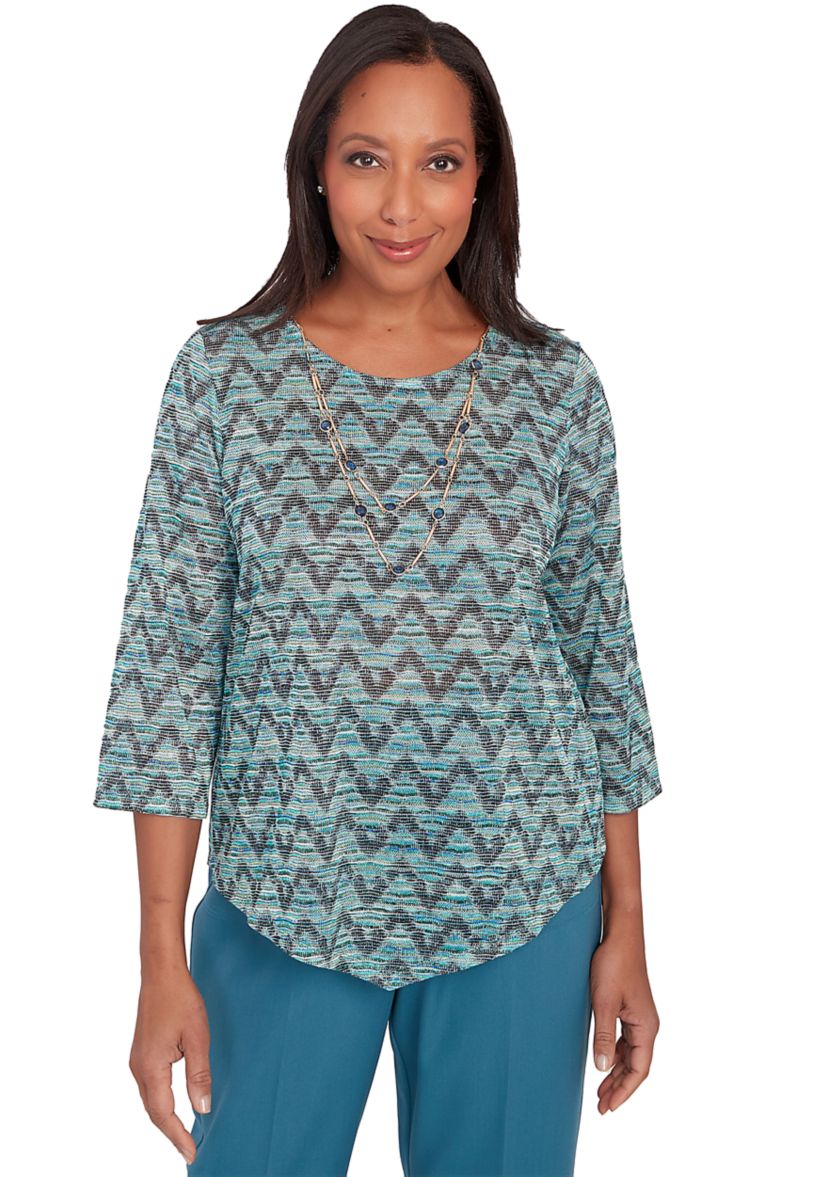 Petite Sedona Sky Novelty Space Dye Top