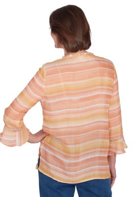 Women's Scottsdale Embroidered Stripe Top