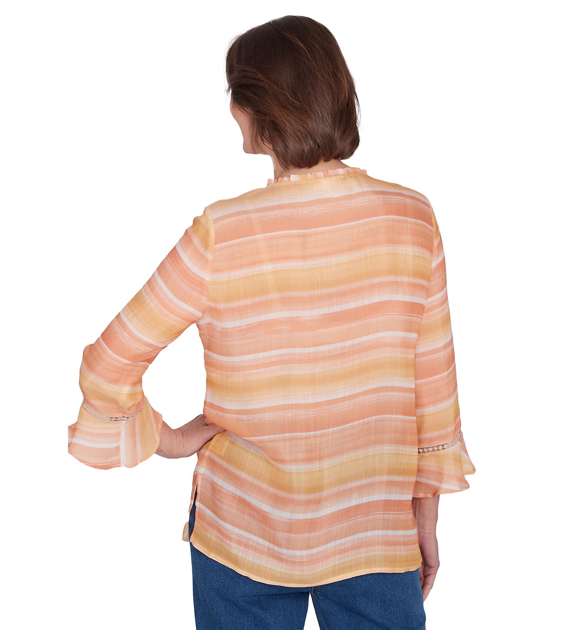 Womens Scottsdale Embroidered Stripe Top