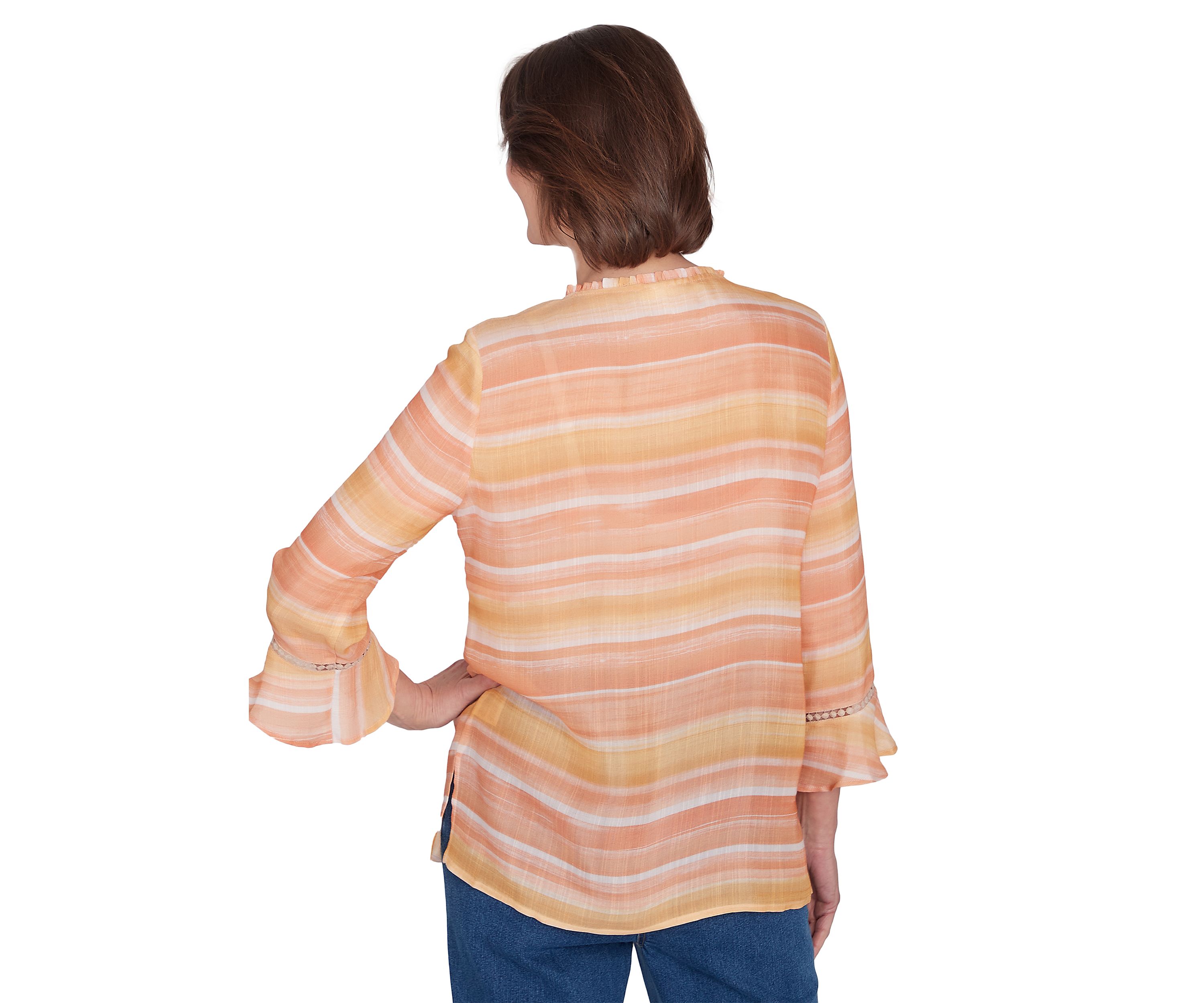 Womens Scottsdale Embroidered Stripe Top