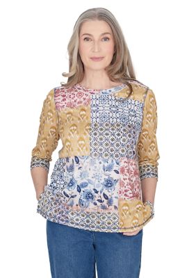 Women's Scottsdale Batik Patchwork Top