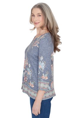 Women's Scottsdale Floral Border Top