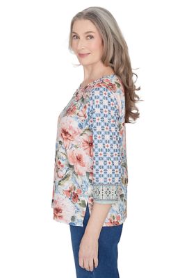 Women's Scottsdale Floral Geometric Print Top