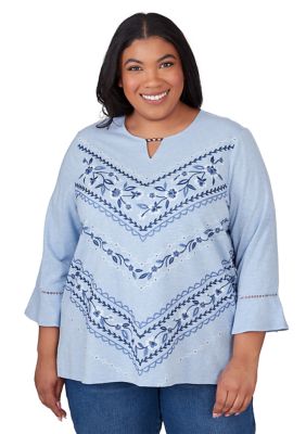 Alfred dunner plus size tops best sale