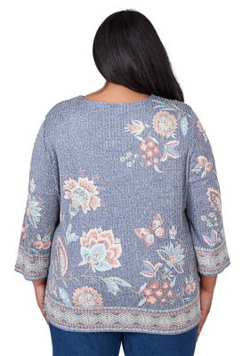 Plus Scottsdale Floral Border Top