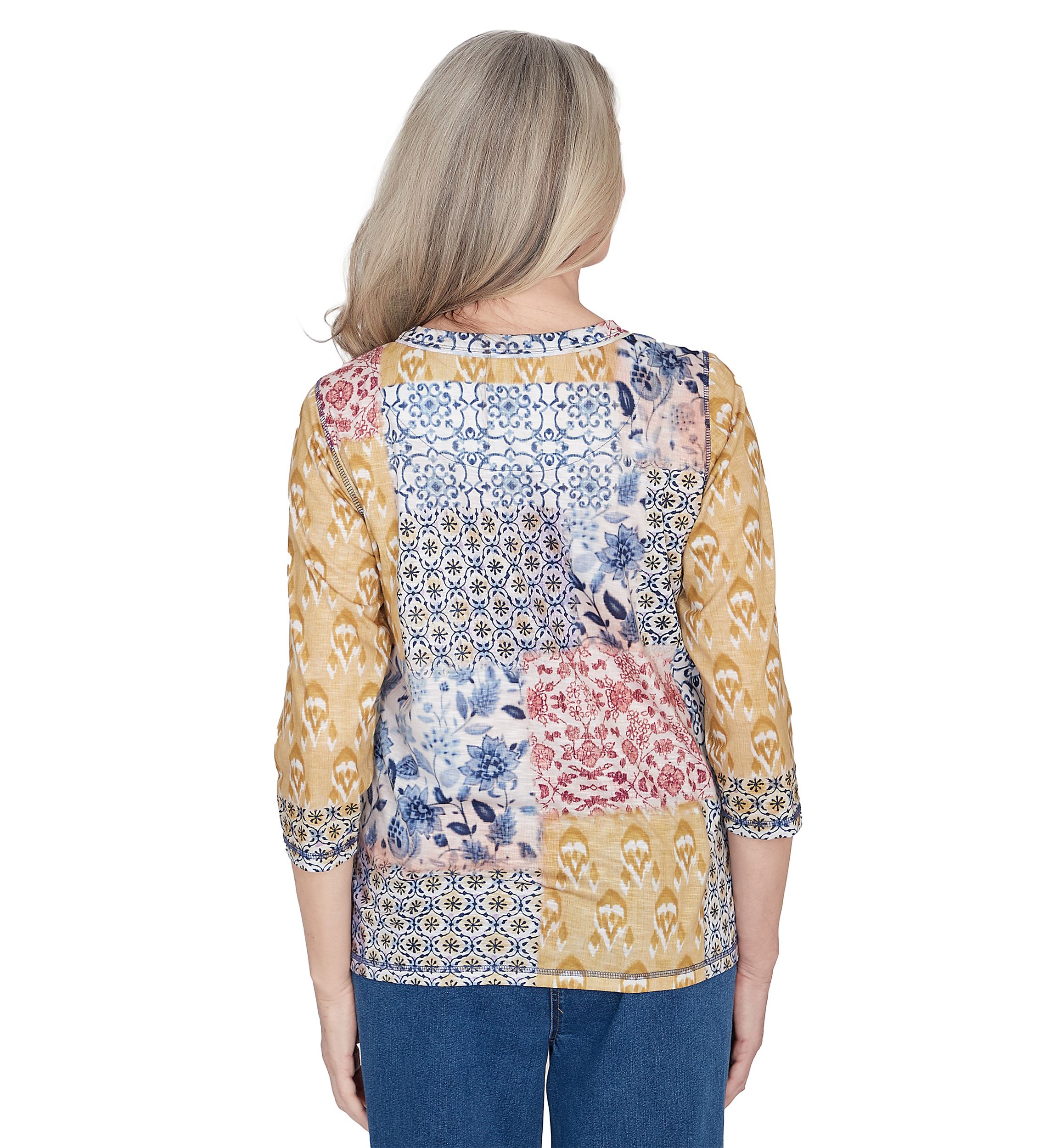 Petite Scottsdale Batik Patchwork Top 