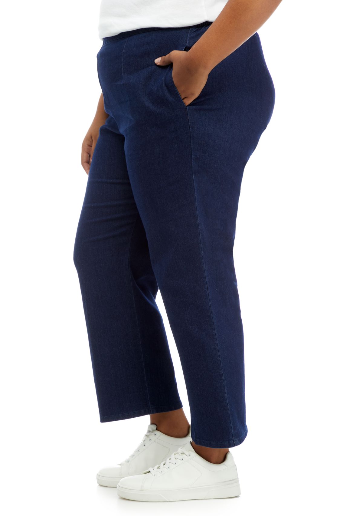 Plus Size Proportioned Short Jeans 