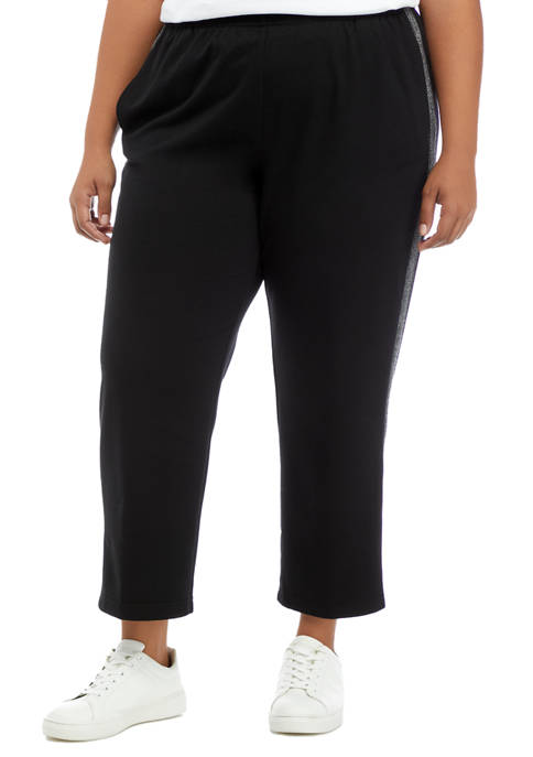 Alfred Dunner Plus Size Proportioned French Terry Pants