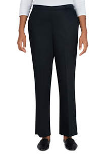 Alfred Dunner Petite Sateen Proportioned Pull On Pants - Medium Length ...