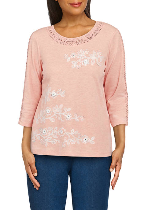 Womens Heather Knit Top