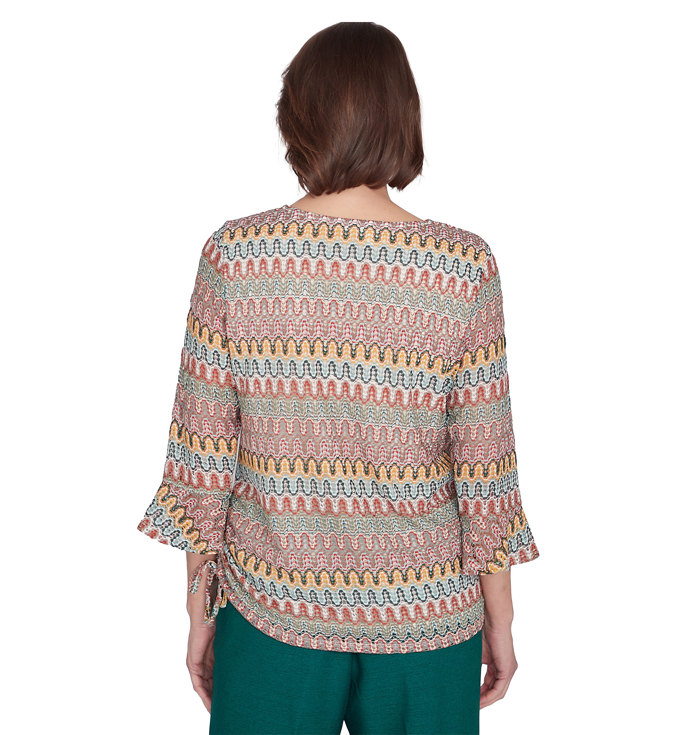 Womens Emerald Isle Spliced Texture Top