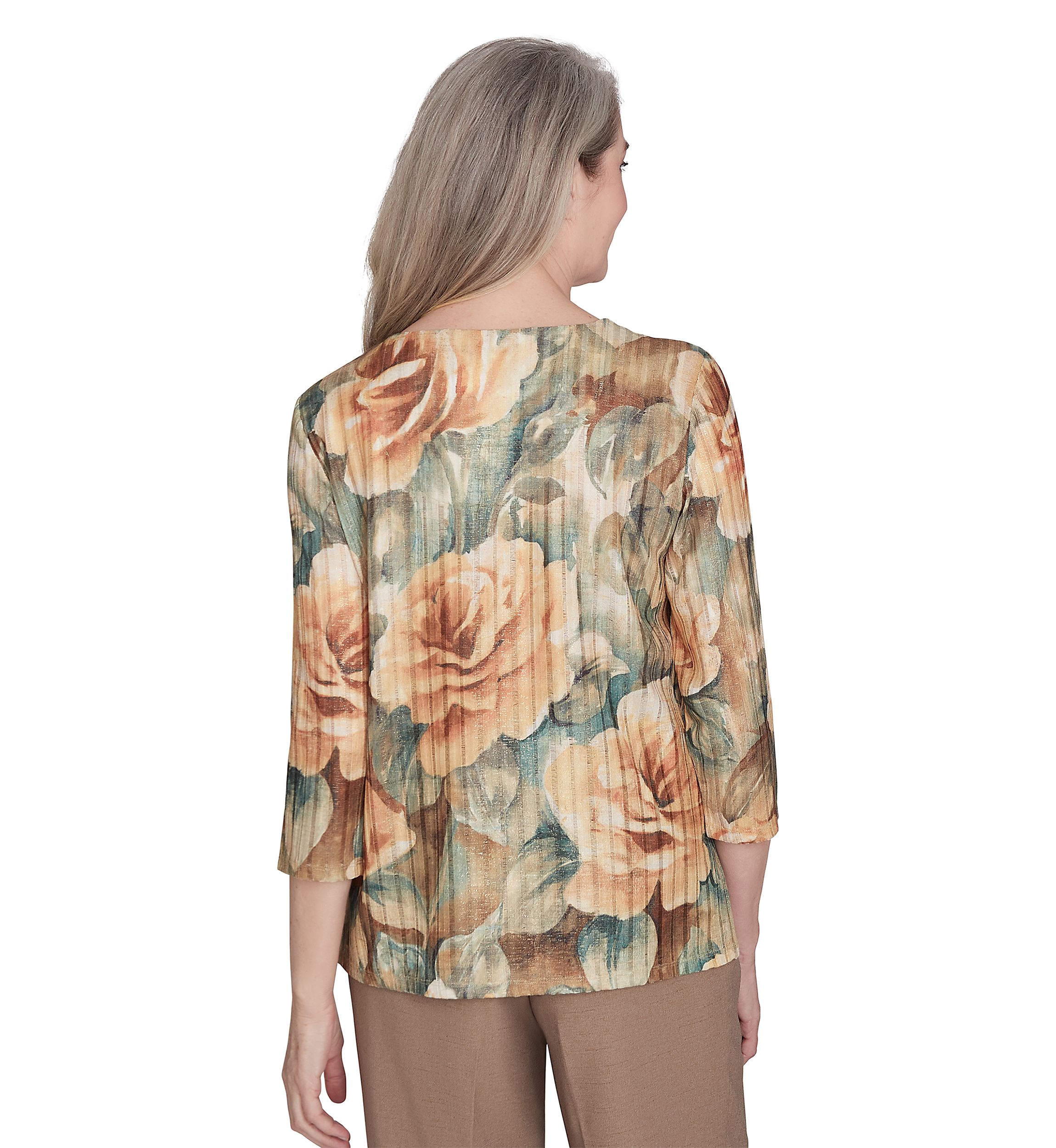 Womens Emerald Isle Vintage Floral Top