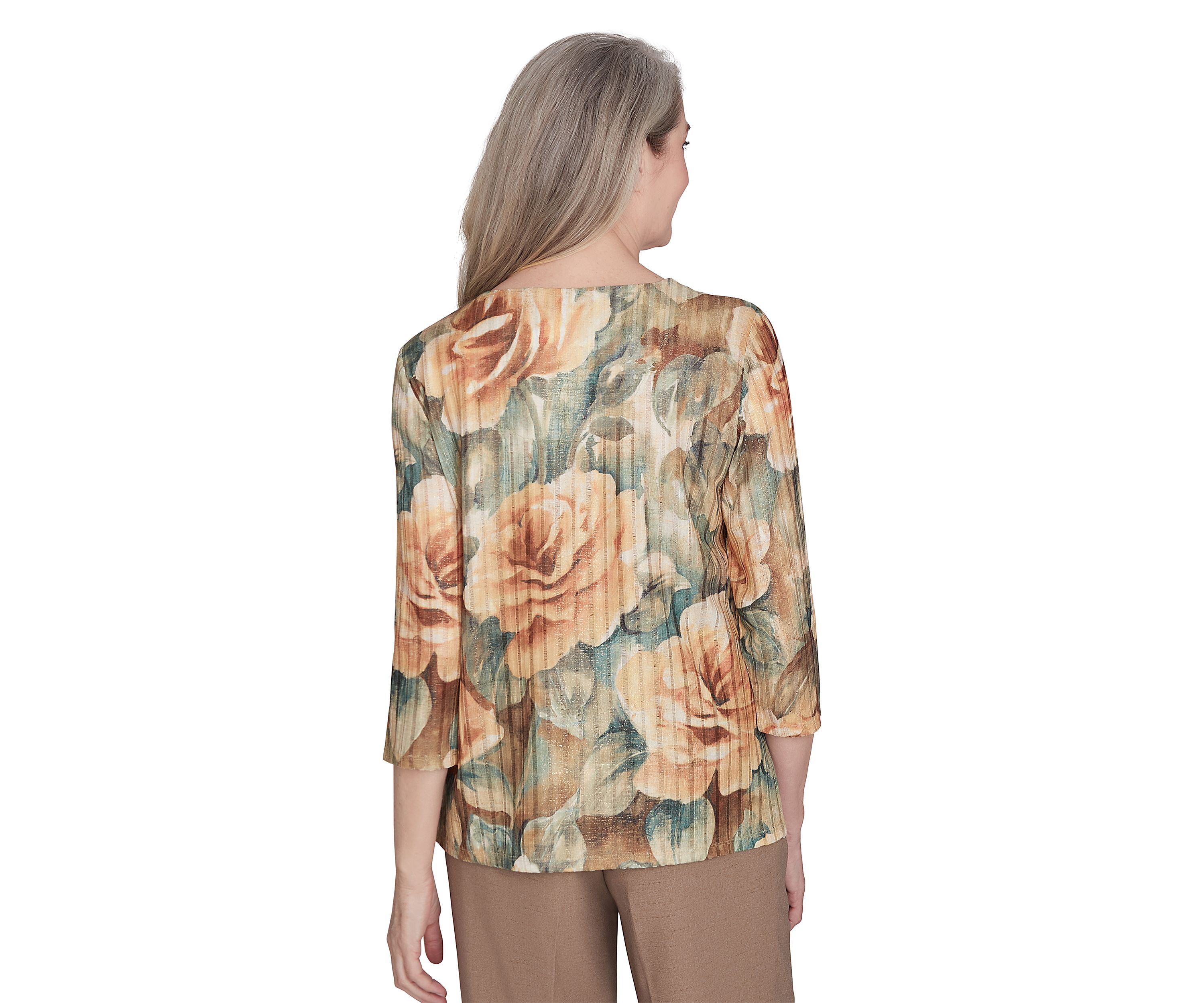 Womens Emerald Isle Vintage Floral Top
