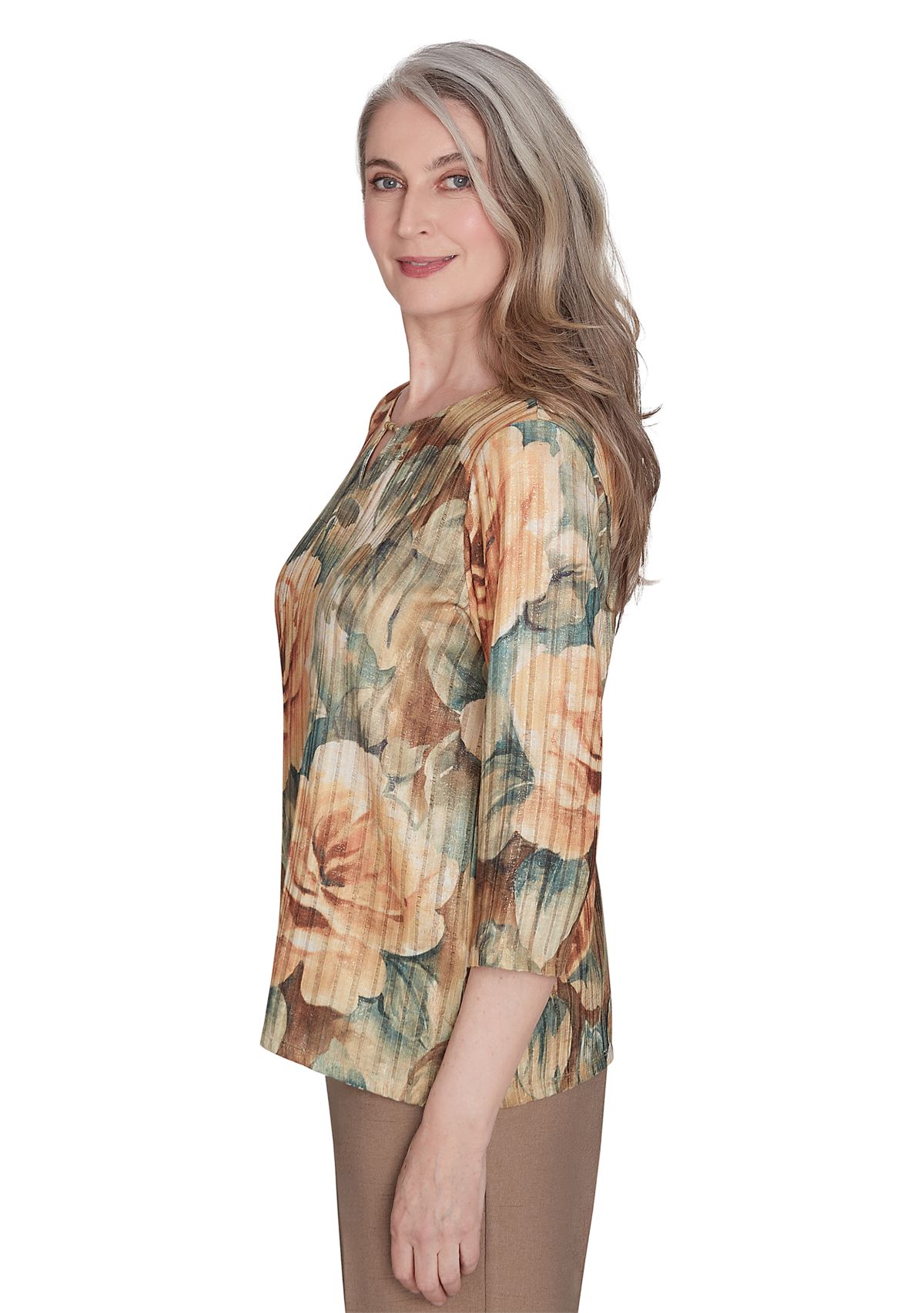Womens Emerald Isle Vintage Floral Top