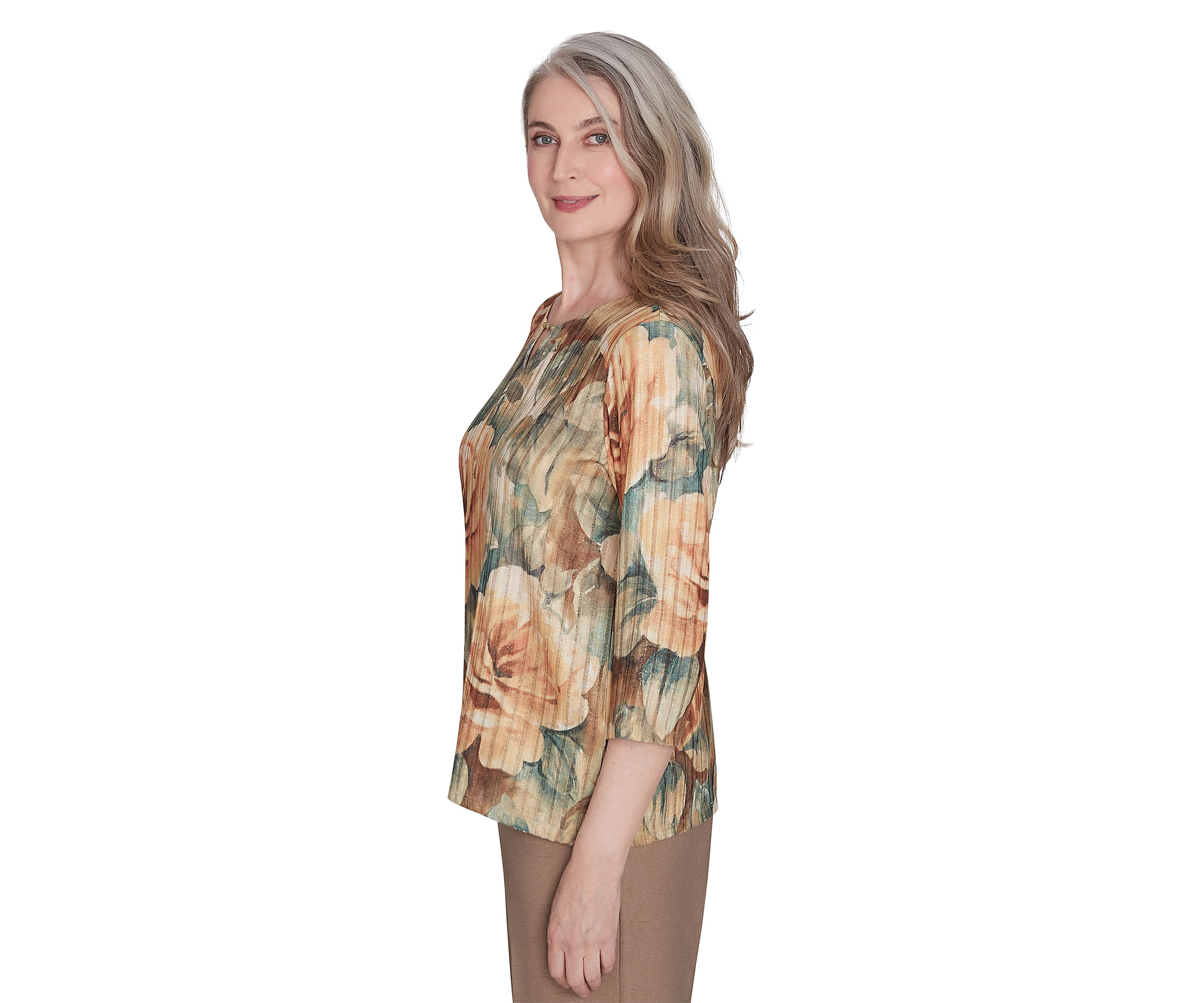 Womens Emerald Isle Vintage Floral Top