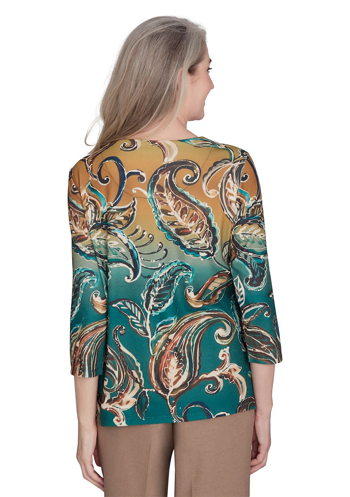 Womens Emerald Isle Paisley Ombré Shirt