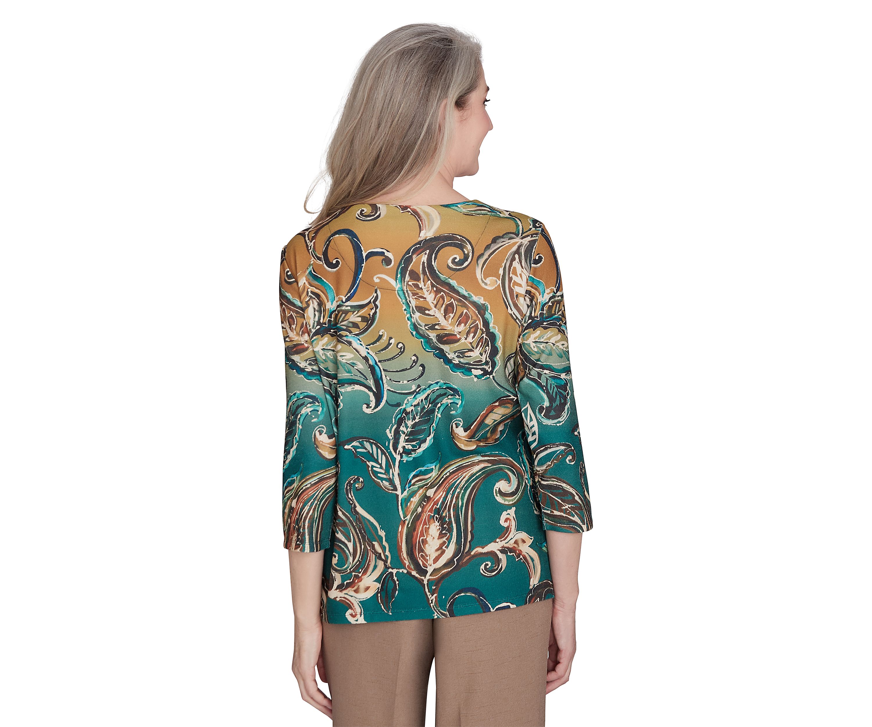 Womens Emerald Isle Paisley Ombré Shirt