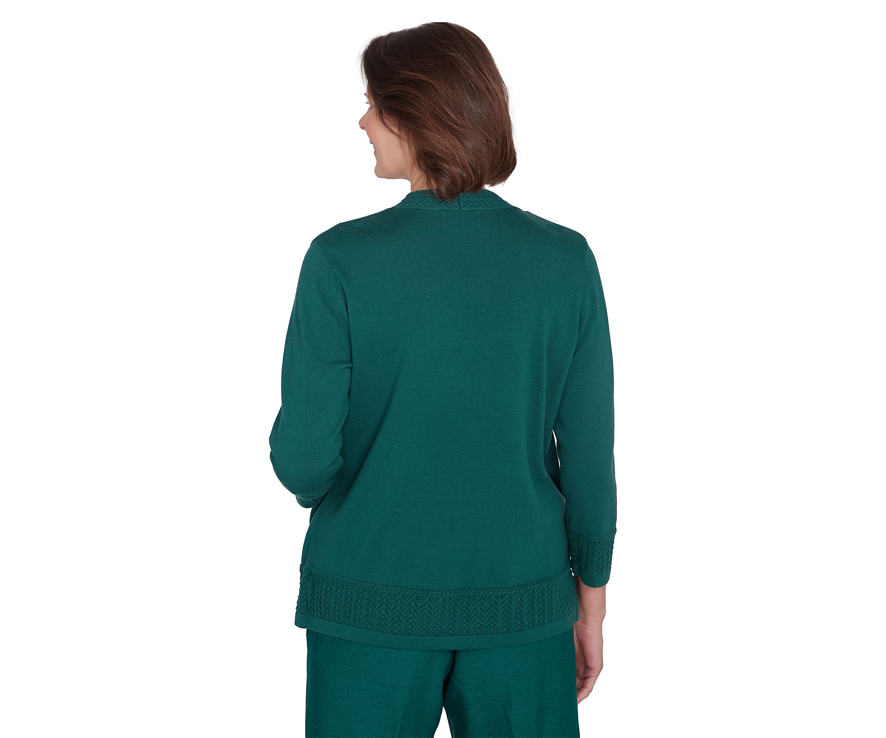 Petite Biadere Textured Inner 2Fer Sweater