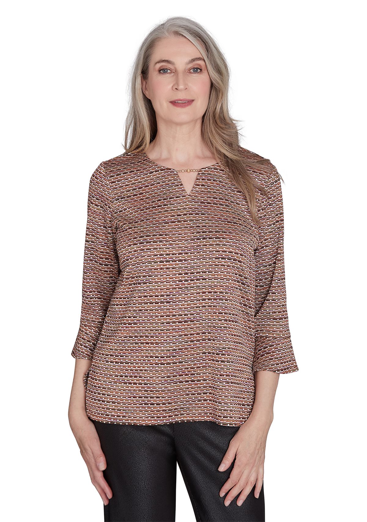 Womens Rue Rivoli Texture Space Dye Top