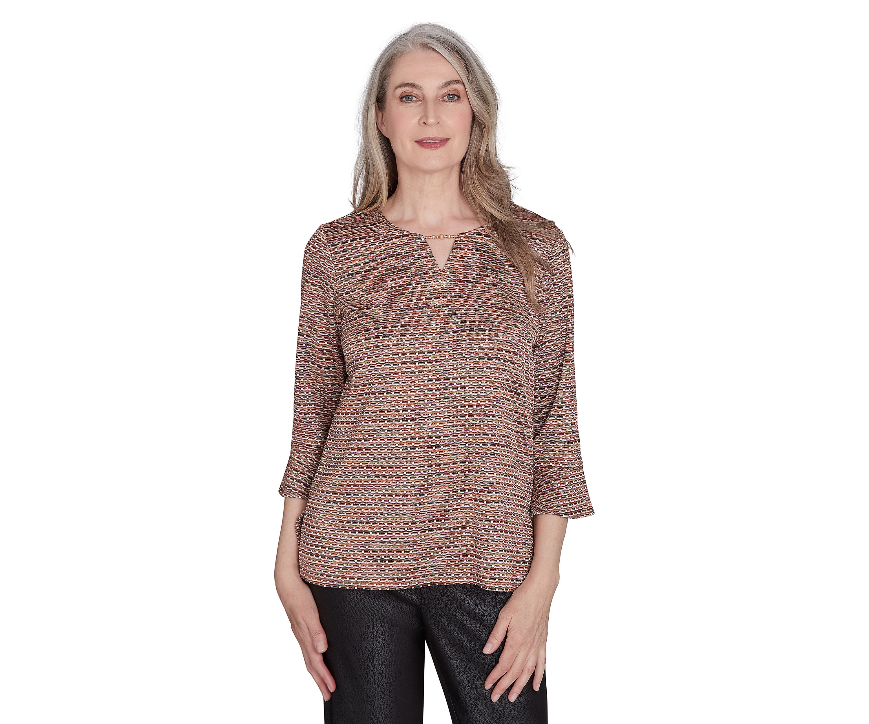 Womens Rue Rivoli Texture Space Dye Top