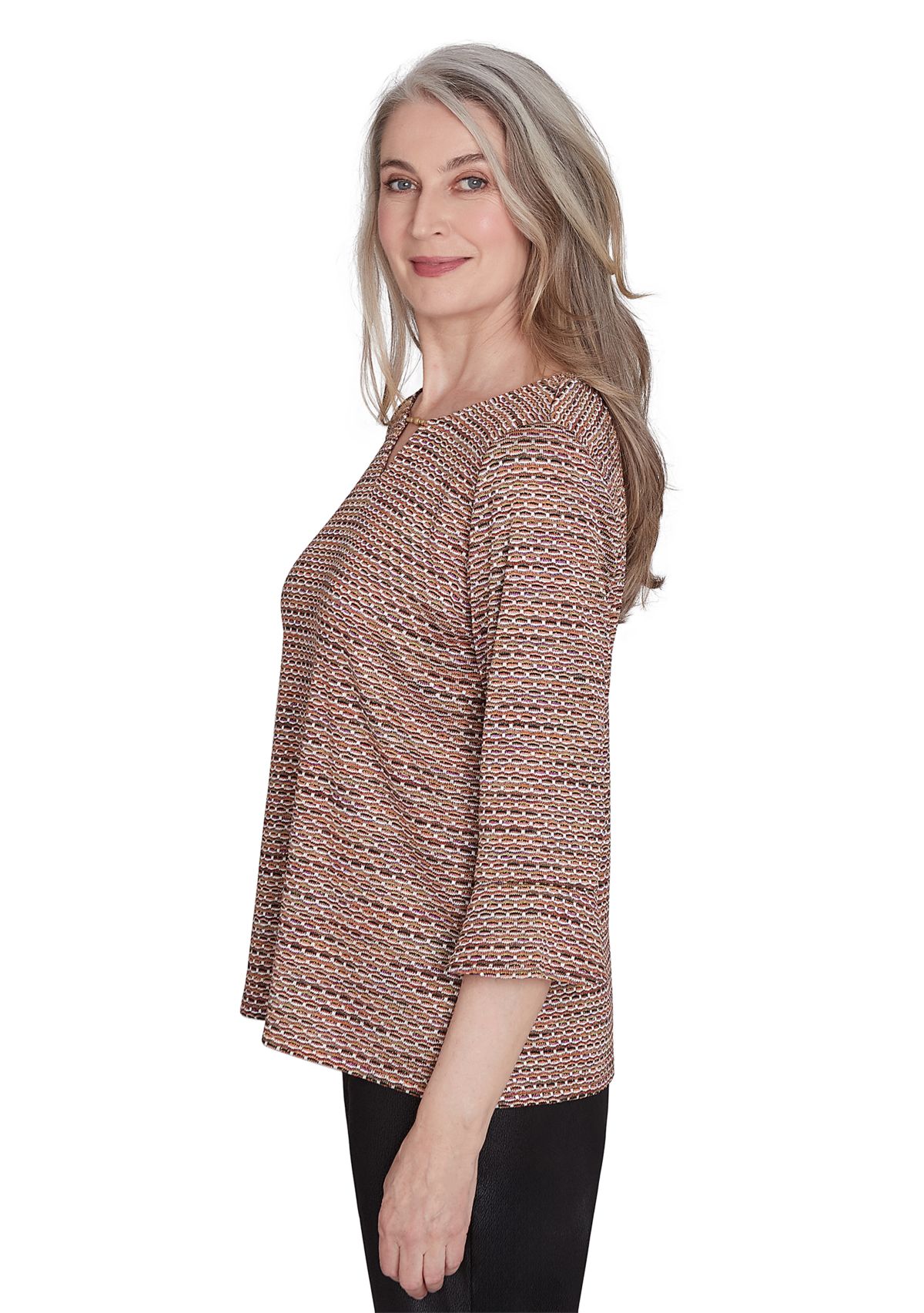 Womens Rue Rivoli Texture Space Dye Top