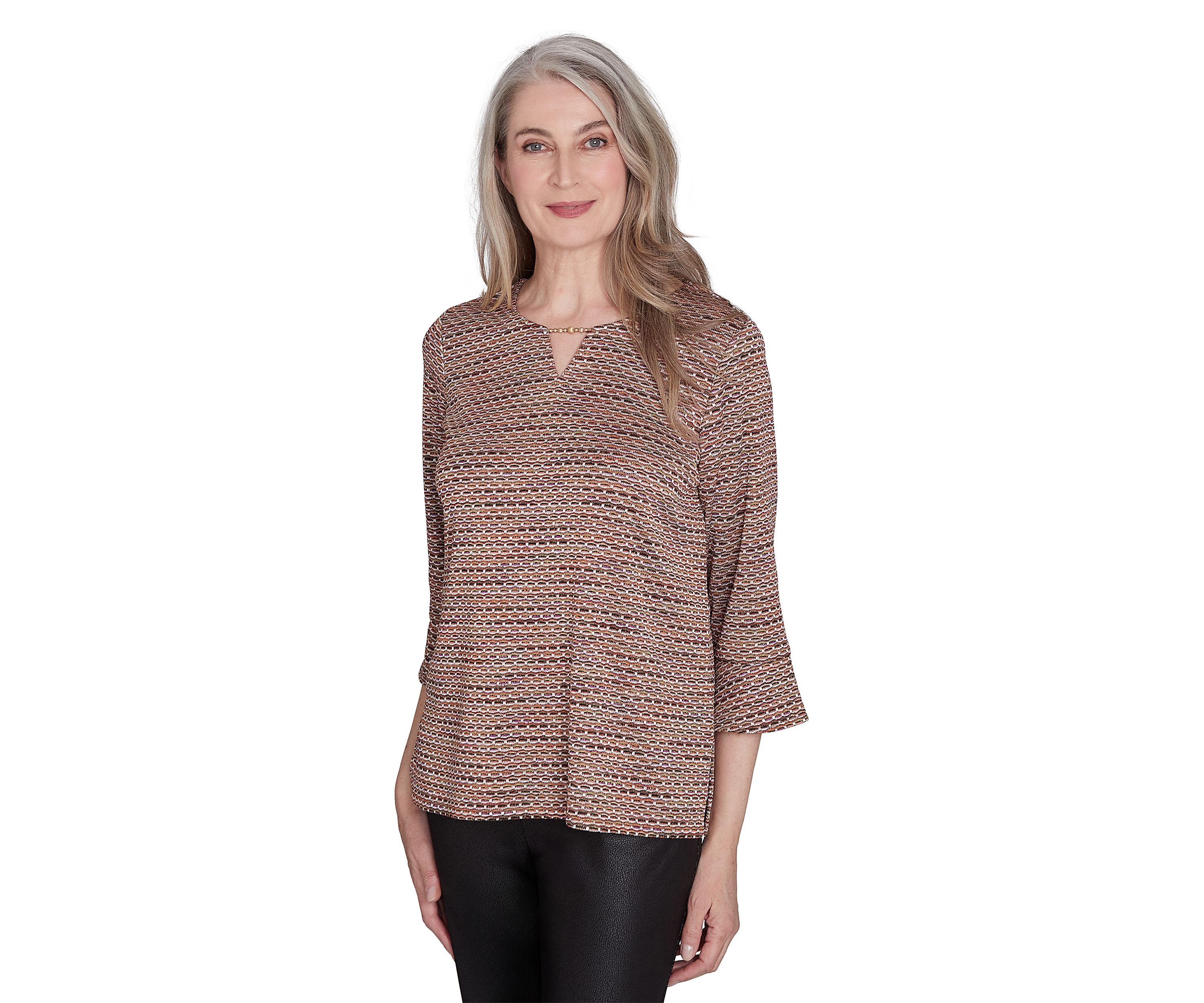 Womens Rue Rivoli Texture Space Dye Top