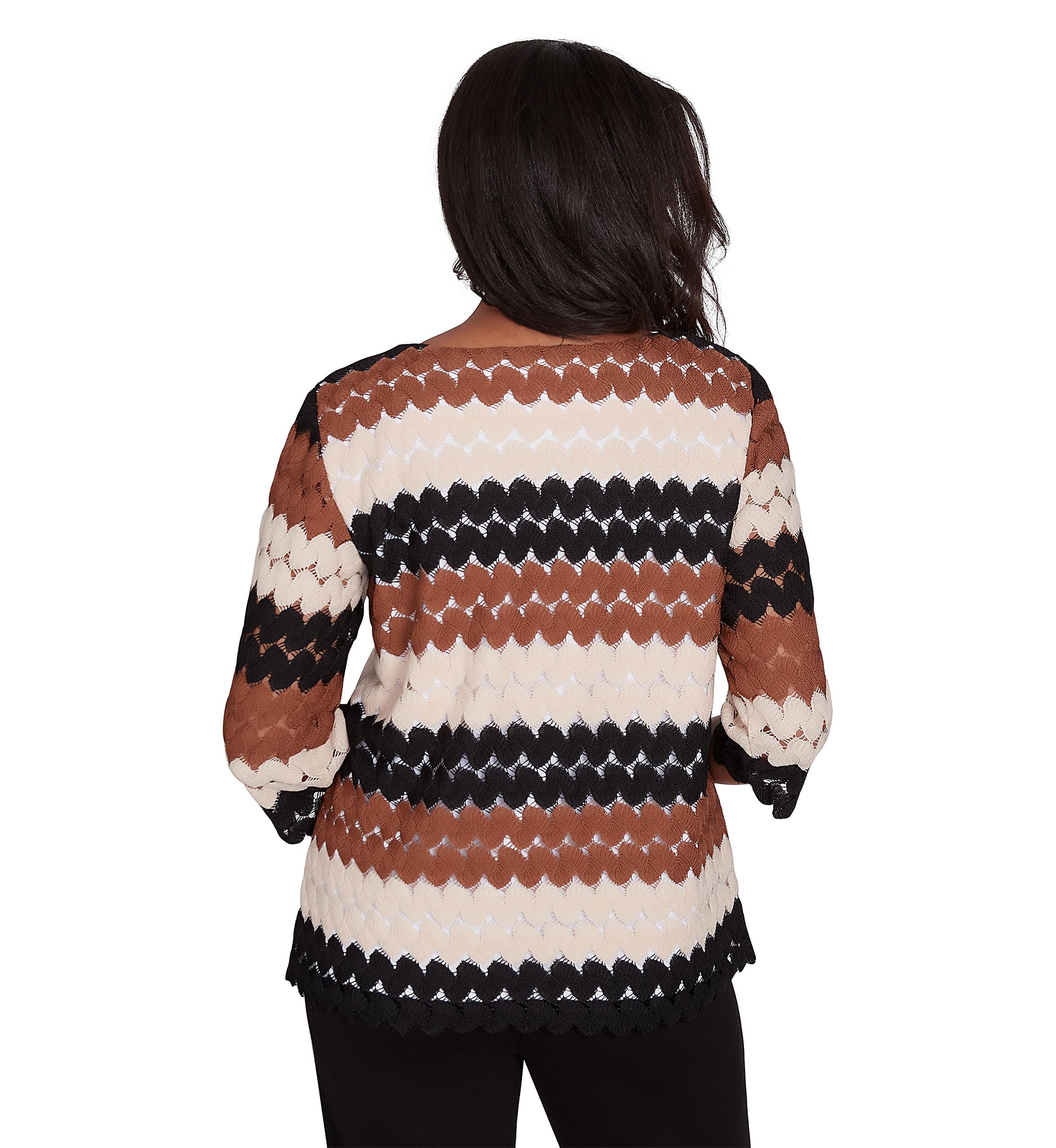Petite Rue Rivoli Lace Texture Printed Biadere Top