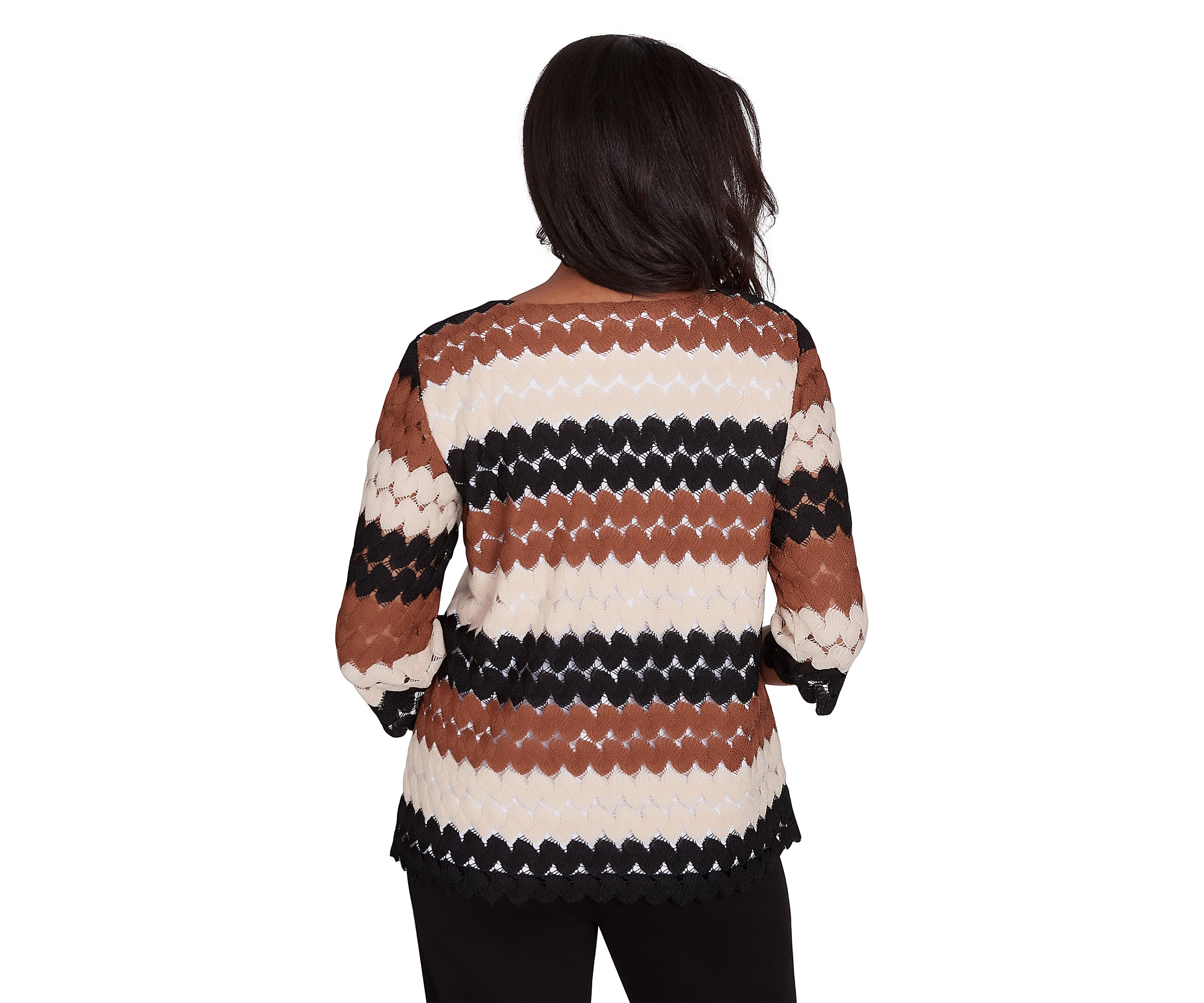 Petite Rue Rivoli Lace Texture Printed Biadere Top