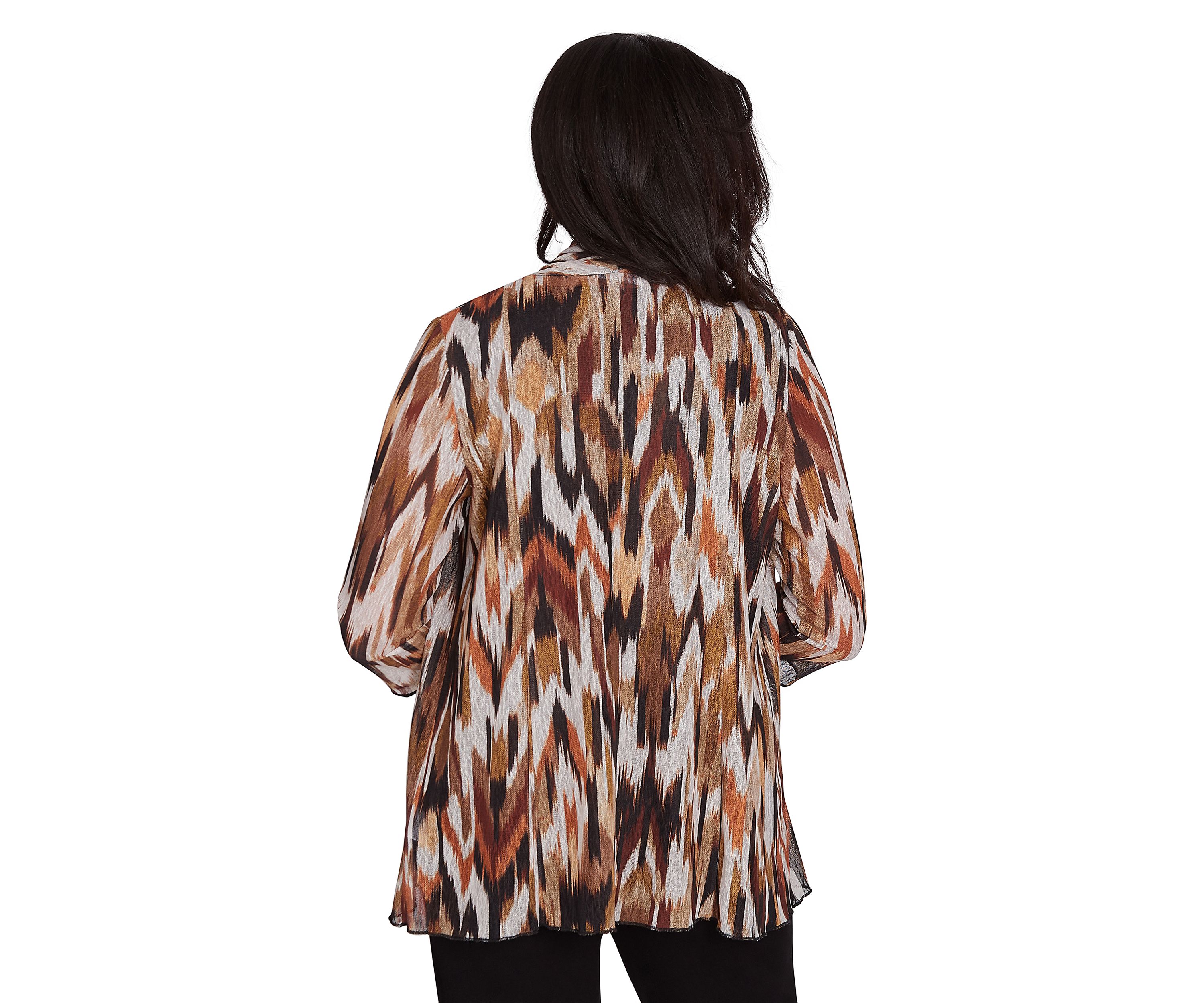 Petite Rue Rivoli Ikat Printed Mesh 2Fer Top