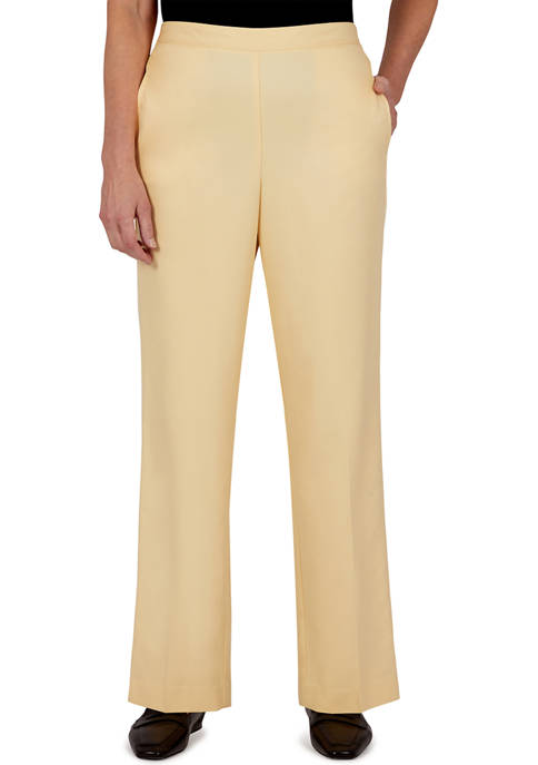 Alfred Dunner Womens Proportioned Pants