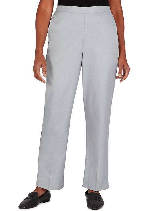 Alfred Dunner Petite Twill Classic Fit Pants