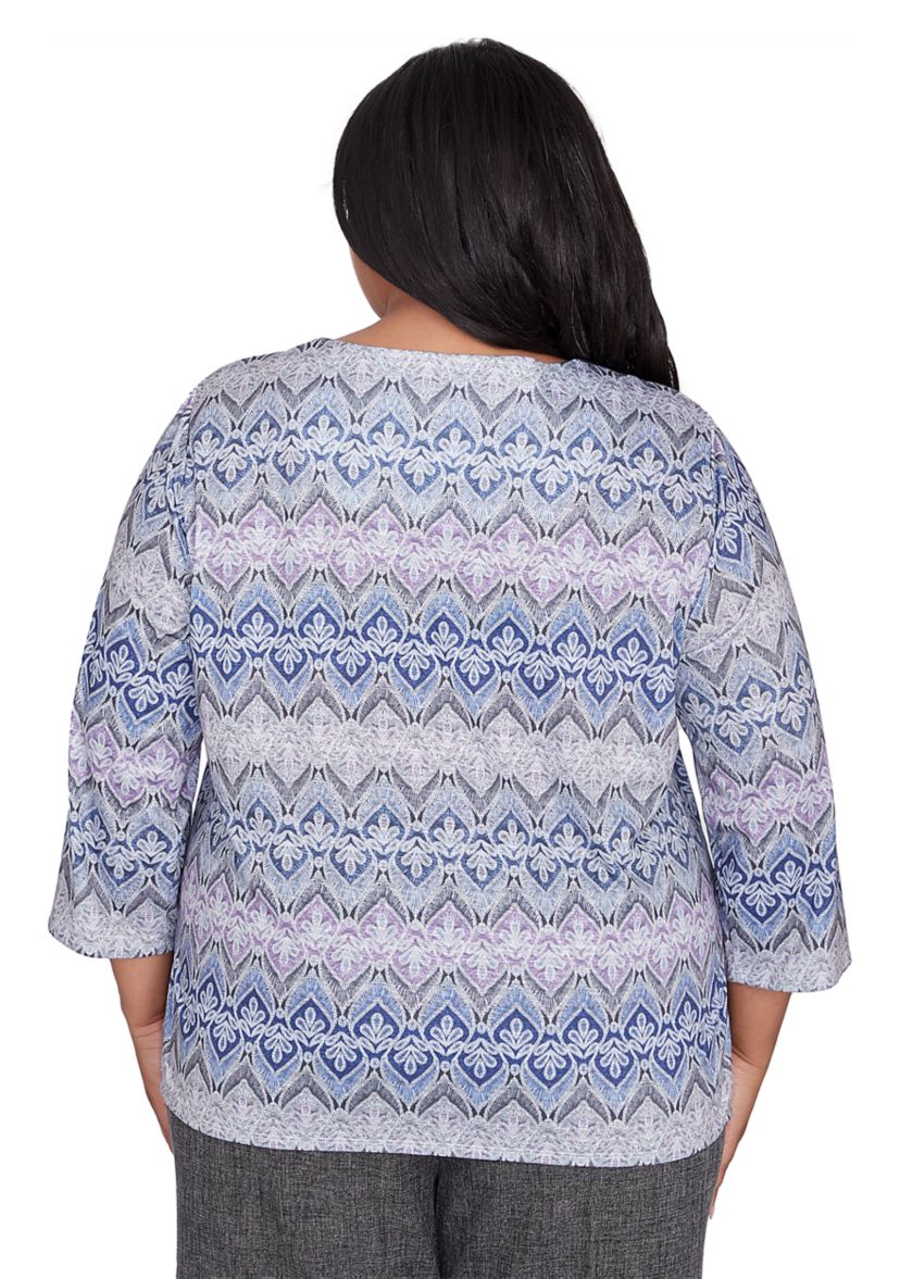 Plus Size Worth Avenue Lace Biadere Top