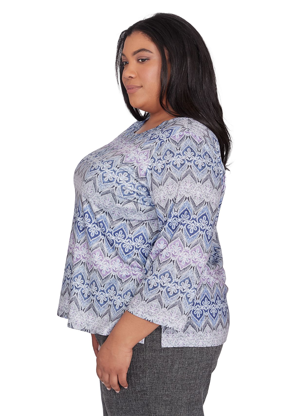 Plus Size Worth Avenue Lace Biadere Top
